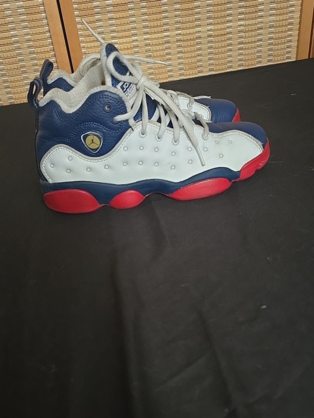 Jordan Kids Navy White Red Basketball Sneakers